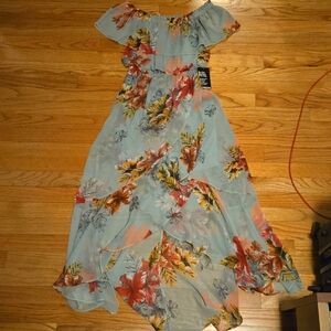 Express floral maxi dress